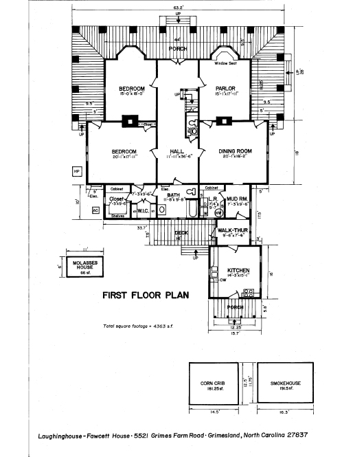 First Floor Plan Laughinghouse-Fawcett