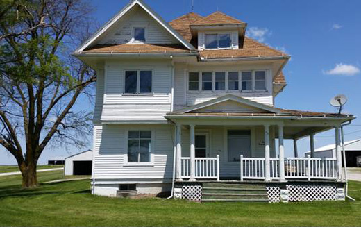 Front View of Farmhouse with $75K Remodel